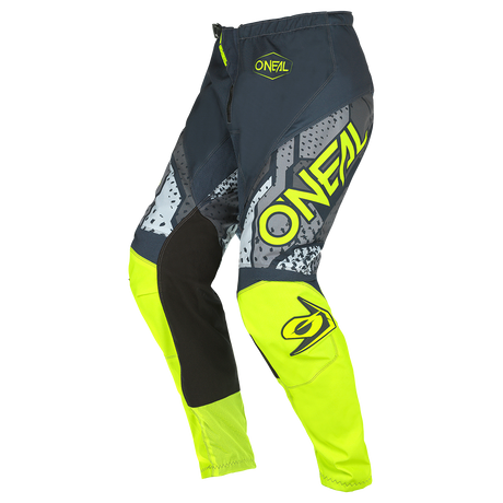 Oneal 2023 Element Camo V.22 Grey/Neon Yellow Youth Pants - EasyR