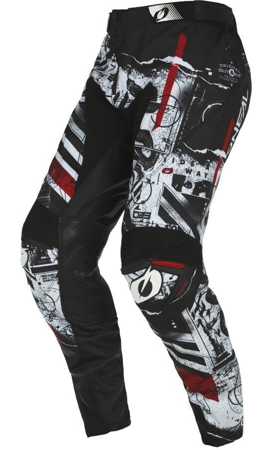 Oneal 2023 Mayhem Scarz V.22 Black/White Youth Pants - EasyR