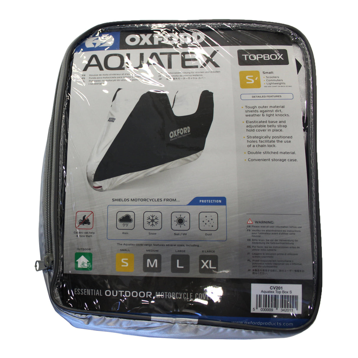 Oxford Aquatex Scooter/Motorcycle Cover with Top Box