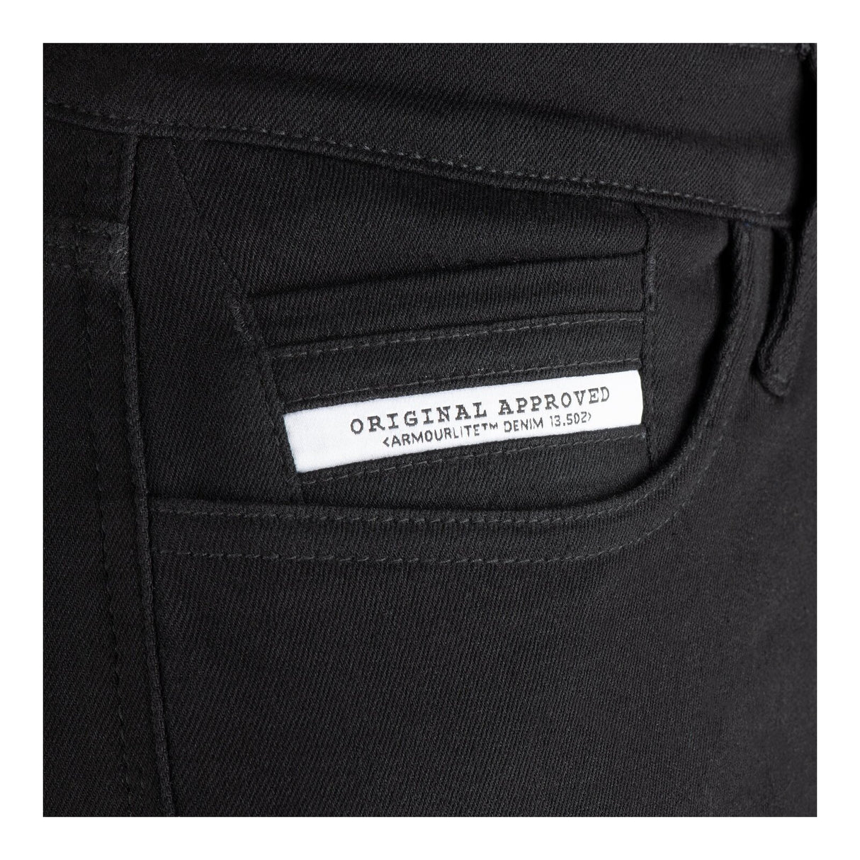 Oxford Original Approved AA Super Stretch Black Short Jeans