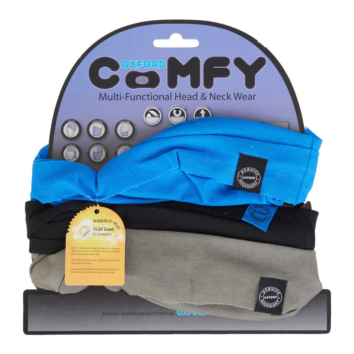 Oxford Comfy Blue  Black & Grey (3 Pack)