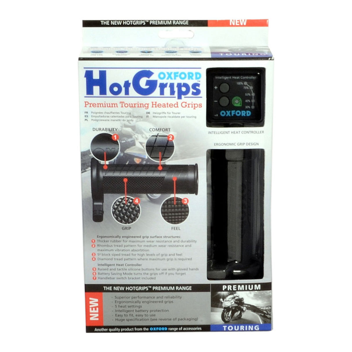Oxford HotGrips Premium Touring w/V8 Switch