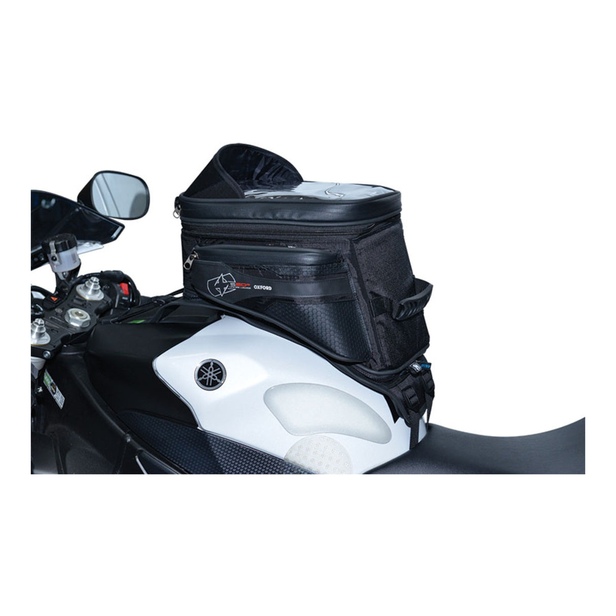 Oxford S20R Black Strap-On Tank Bag