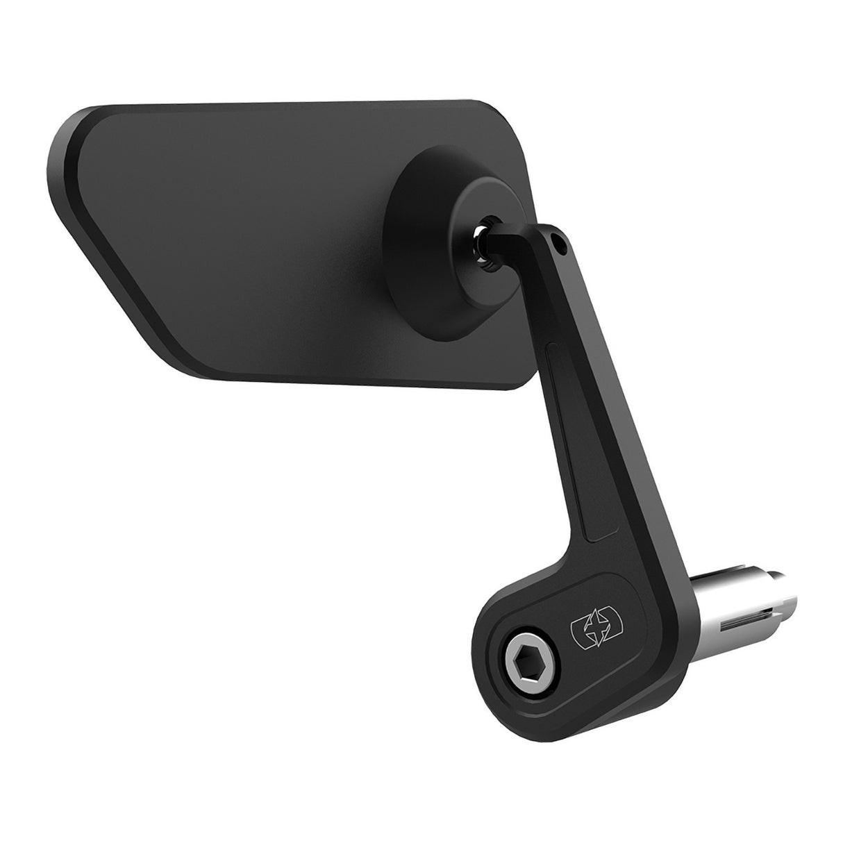 Oxford Horizon Billet Alloy Right Bar End Mirror Black