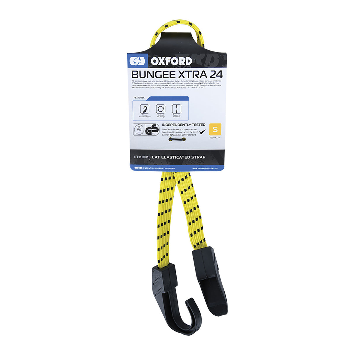Oxford Bungie Xtra 16mm x 800mm Yellow