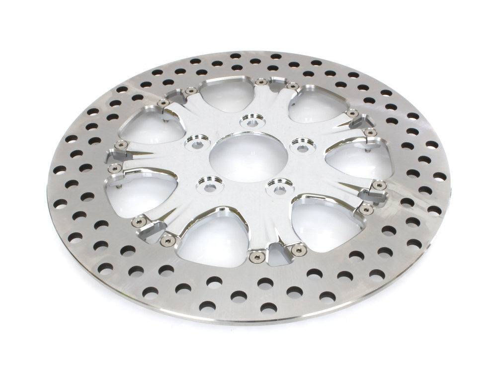 Performance Machine P01331522HEASCH 11.5" Left or Right Hand Front Heathen/Paramount Disc Rotor Chrome for H-D 84-Up w/11-1/2" Disc Rotors on PM or RSD Wheels (Will not work with OEM wheels)
