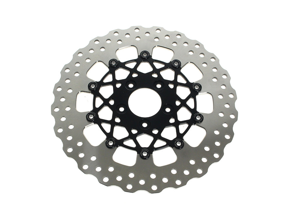 Performance Machine P01332608SB 12.6" Front Speedstar Disc Rotor Black Anodized for Harley-Davidson Touring 24-Up w/Custom Wheel & Hub Mounted 320mm Rotors