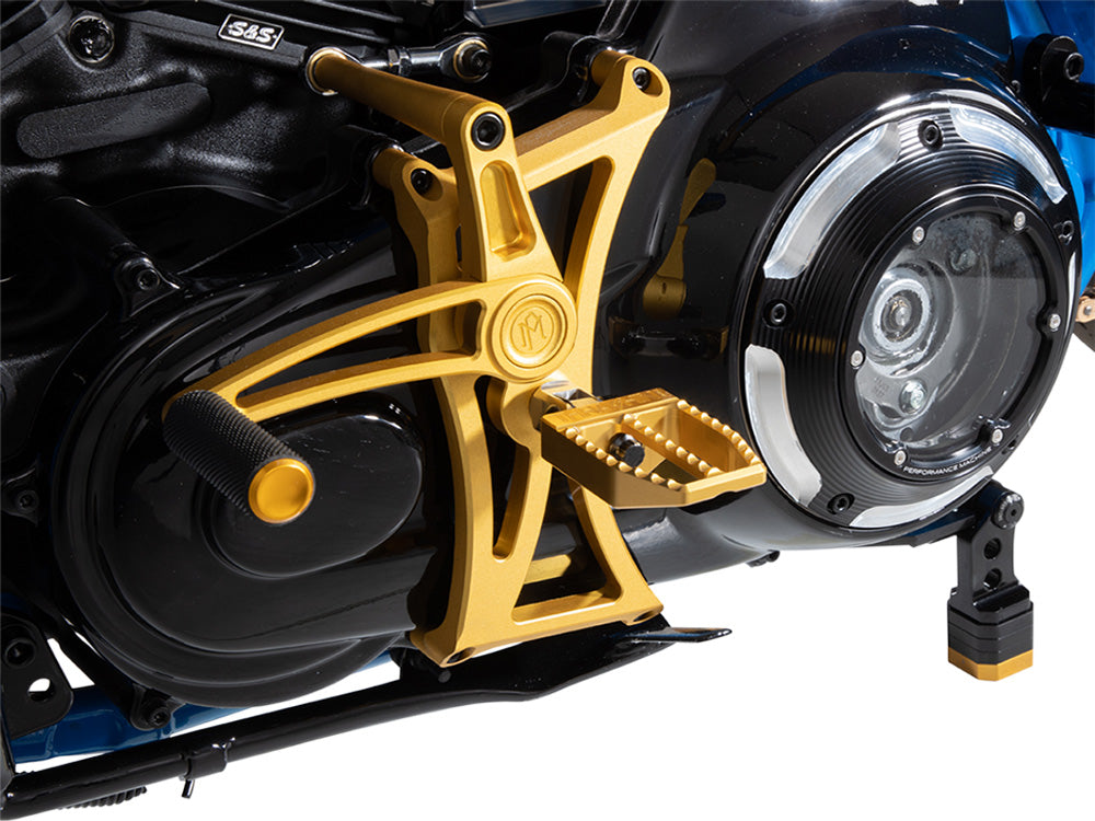 Performance Machine P01772083MBM Vision Derby Cover Black Contrast Cut for Harley-Davidson Touring 16-Up