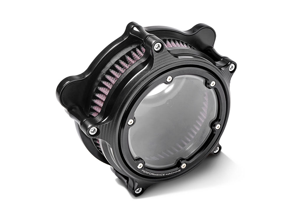 Performance Machine P02062166SMB Vision Air Cleaner Kit Black Ops for CVO Touring 23-Up/Street Glide/Road Glide 24-Up