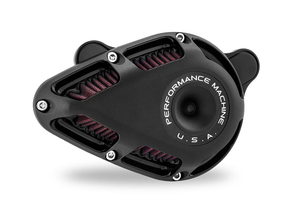 Performance Machine P02062167SMB Jet Air Cleaner Kit Black Ops for CVO Touring 23-Up/Street Glide/Road Glide 24-Up