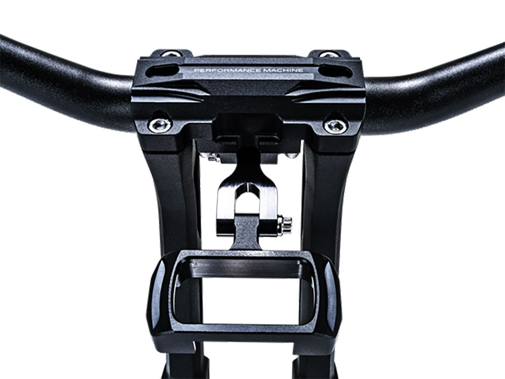 Performance Machine P02082191SMB Phatbar Gauge Relocation Kit Black Ops for Softail Street Bob/Breakout/Low Rider ST/Standard 18-Up