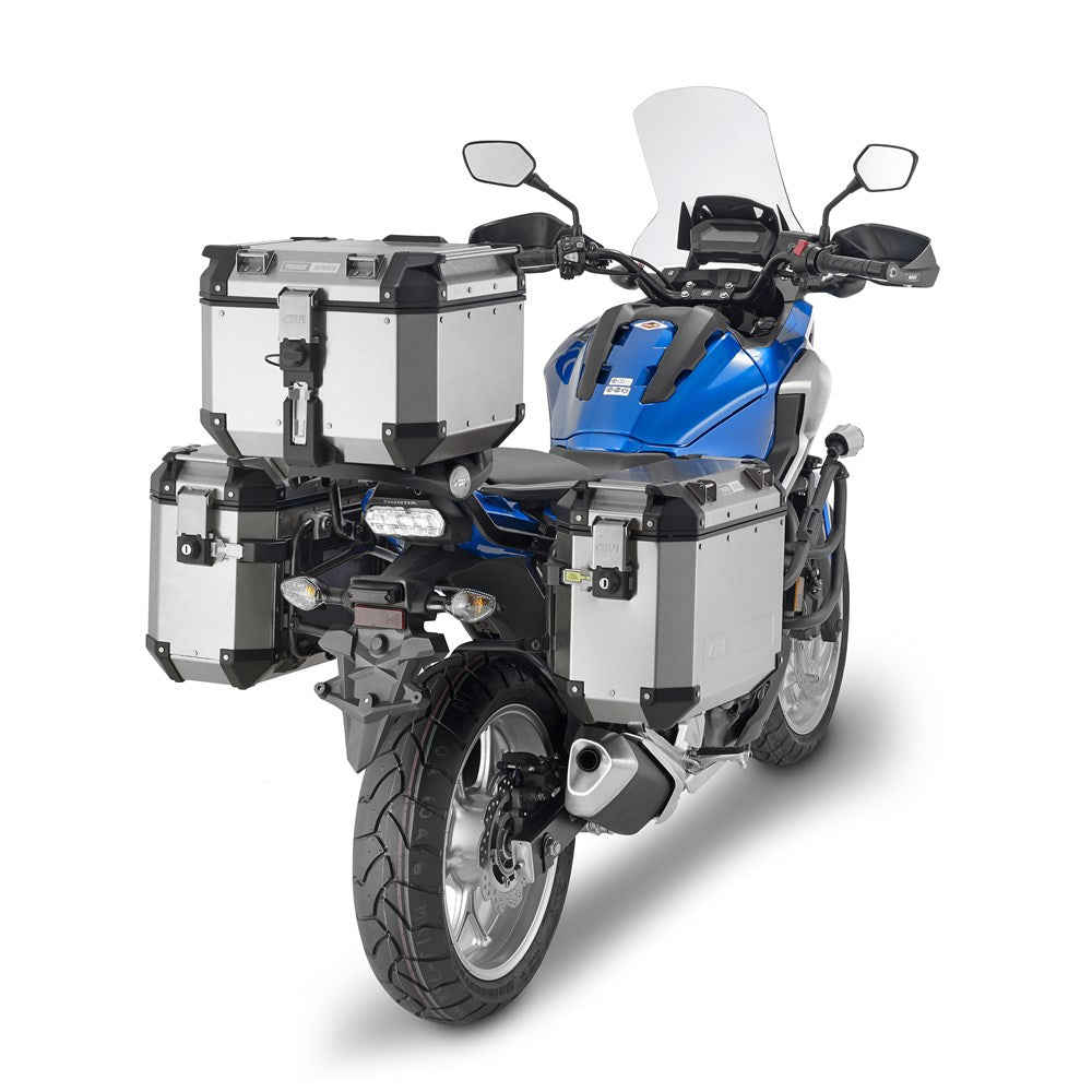 Givi PL1146CAM Side Case Pannier Holder for Honda NC750S/NC750X 16-20 w/Monokey Cam Side Trekker Outback Cases