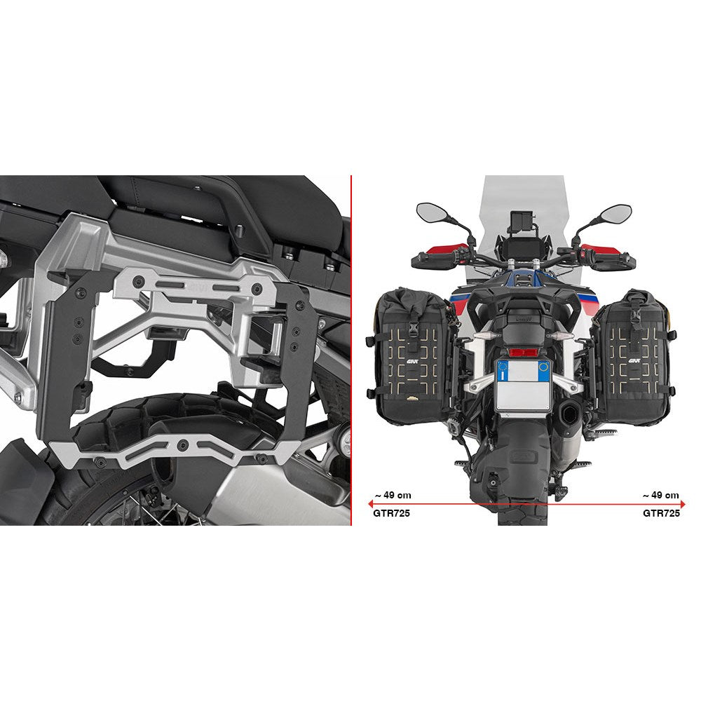 Givi PL5146CAM Side Case Pannier Holder for BMW R 1300 GS Adventure 25-Up w/Trekker Outback Monokey CAM-Side Cases (only for use with OEM Pannier Holder)