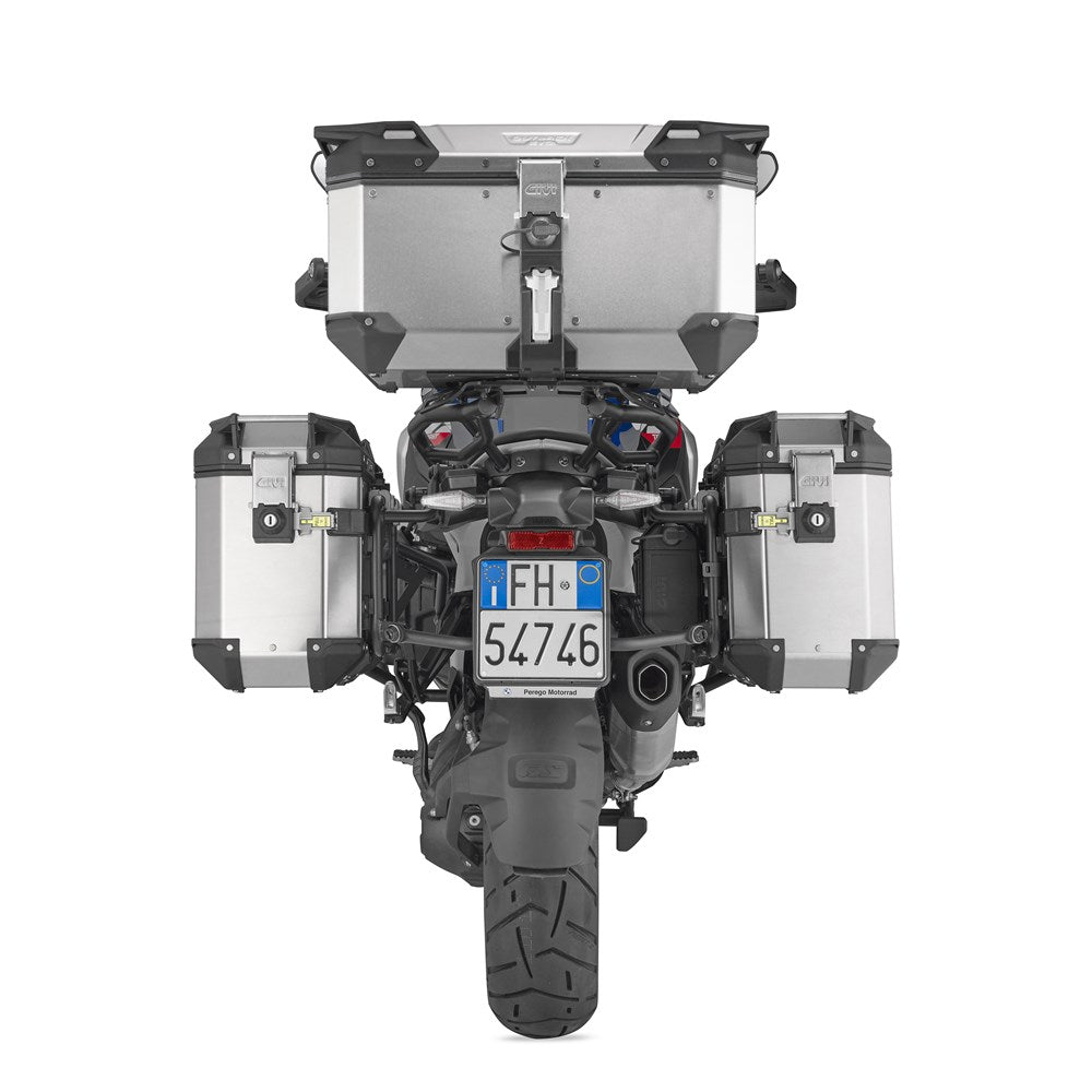 Givi PLO5143CAM PL ONE-FIT Side Case Pannier Holder for BMW R 1300 GS 24-Up w/Monokey Cam Side Trekker Outback Cases