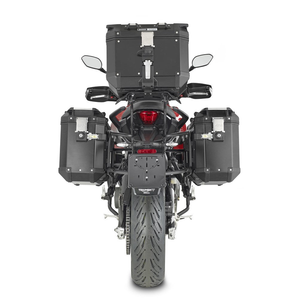 Givi PLO6421CAM PL ONE-FIT Side Case Pannier Holder for Triumph Tiger Sport 660 22-24 w/Monokey Cam Side Trekker Outback Cases