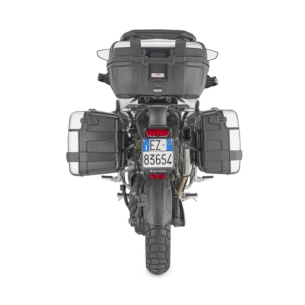 Givi PLO6423MK PL ONE-FIT Side Case Pannier Holder for Triumph Tiger 1200 GT Explorer/Tiger 1200 Rally Explorer 22-24 w/Monokey Side Cases