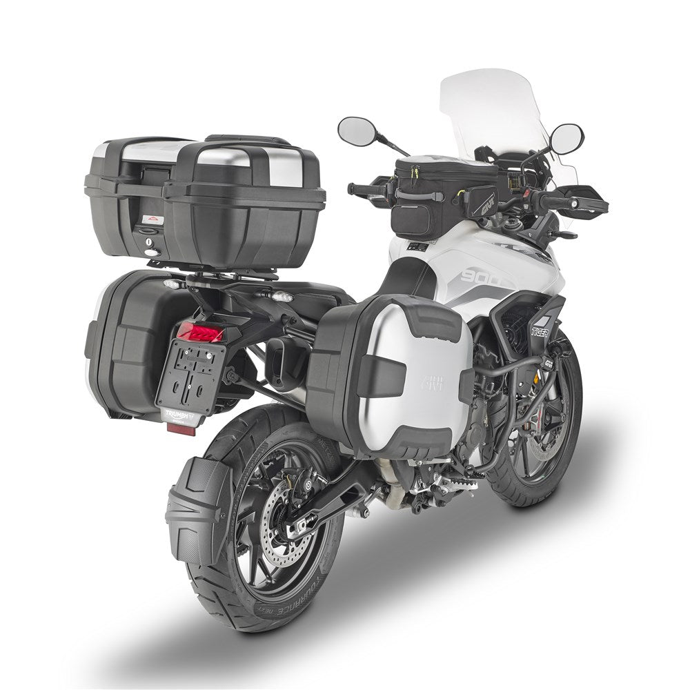Givi PLO6425MK PL One-Fit Side Case Pannier Holder for Triumph Tiger 900 20-Up w/Monokey Side Cases