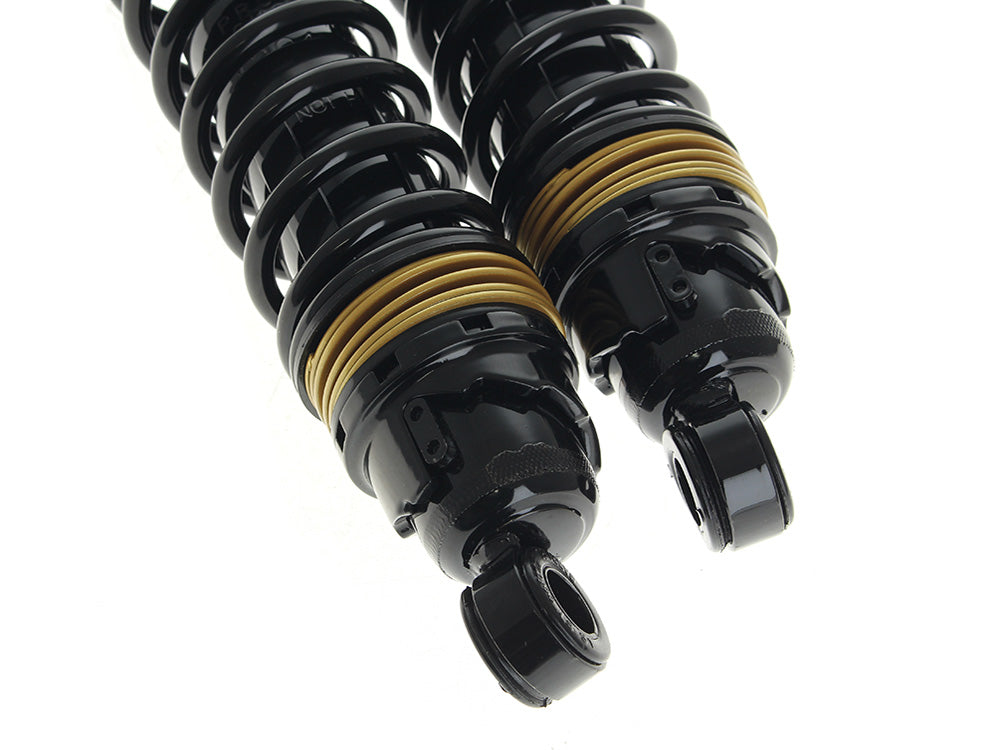 Progressive Suspension PS-412CRZ-4065B 412 Cruise Series, 12.5" Standard Spring Rate Rear Shock Absorbers Black for Harley-Davidson Sportster 79-21