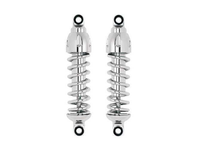 Progressive Suspension PS-430-4405C 430 Series 13" Heavy Duty Spring Rate Rear Shock Absorbers Chrome for Street 15-20