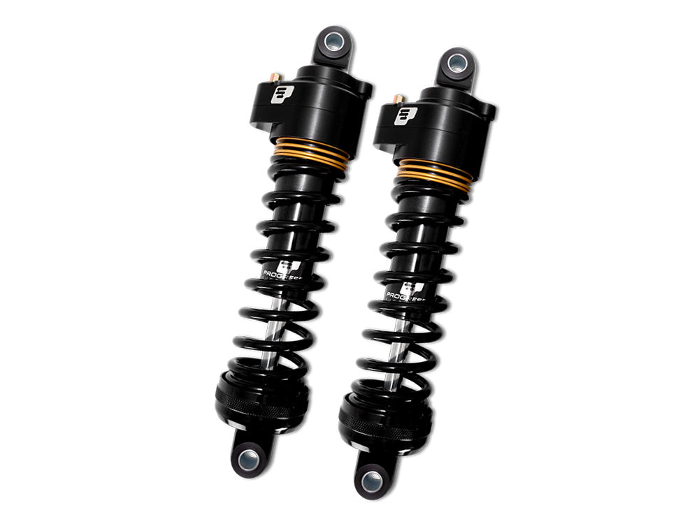 Progressive Suspension PS-944-4001UL-QPS 944 Ultra Low Series 12.5" Standard Spring Rate Rear Shock Absorbers Black w/Quik Preload System for Harley-Davidson Touring 80-Up
