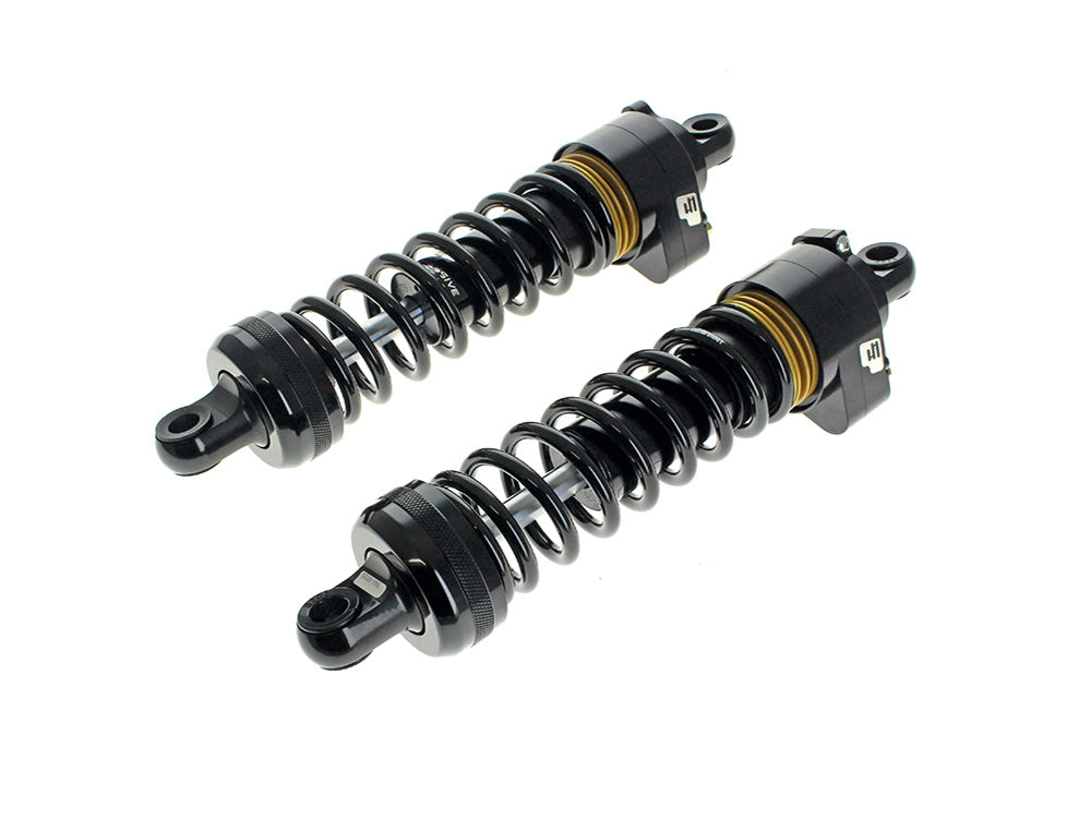 Progressive Suspension PS-944-4020UT-QPS 944 Series 13" Heavy Duty Spring Rate Rear Shock Absorbers Black w/Quik Preload System for Harley-Davidson Touring 80-Up