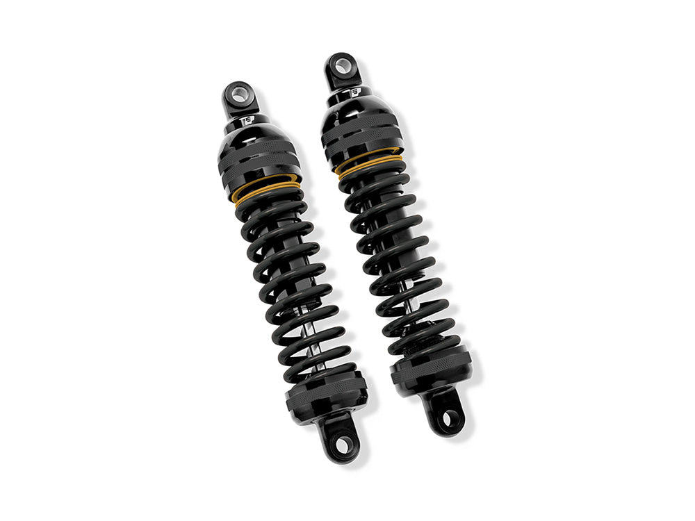 Progressive Suspension PS-944-4026UT 944 Ultra Touring Series 13" Standard Spring Rate Rear Shock Absorbers Black for Harley-Davidson Touring 80-Up Models