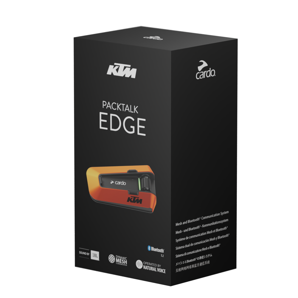 Cardo Packtalk Edge KTM Single Bluetooth Communication System