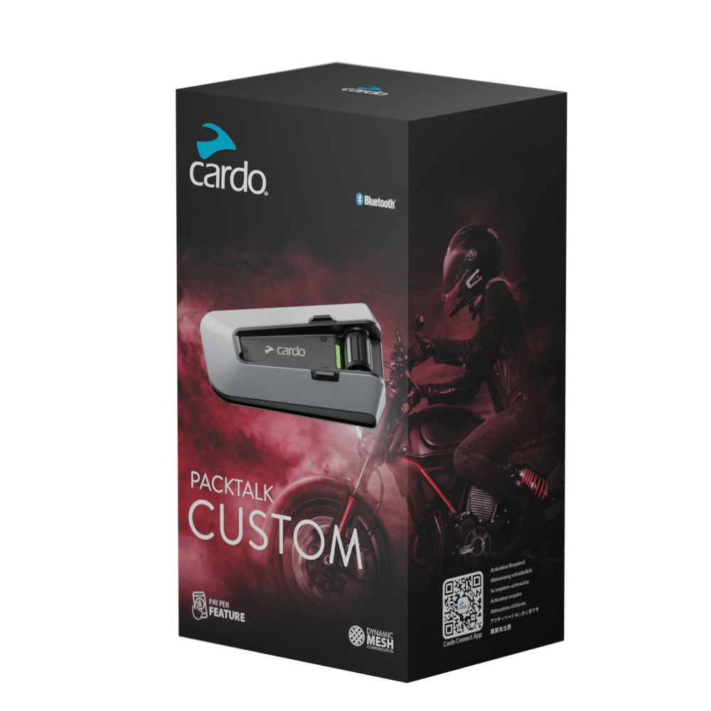 Cardo Packtalk Custom Single Bluetooth Communication System