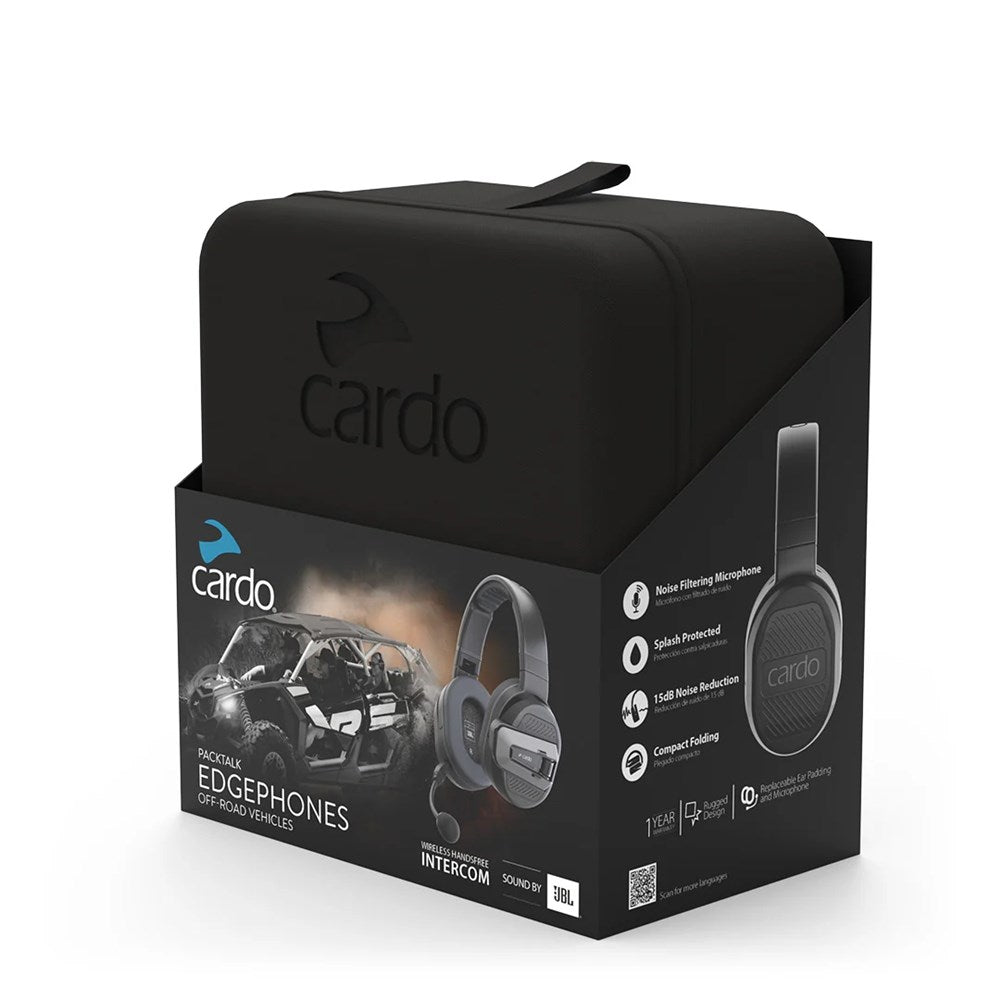 Cardo Packtalk Edgephones ORV Bundle Bluetooth Communication System