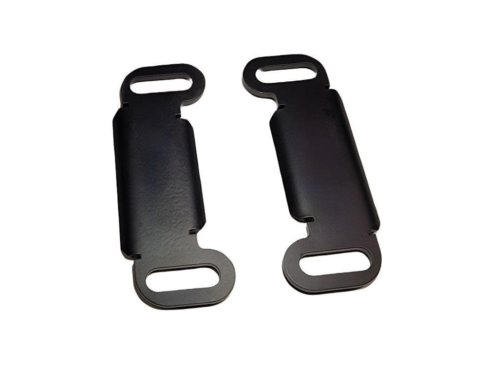 Bagger Nation PYO-SPAB Straight Pipe Alignment Brackets Black for Touring 85-Up