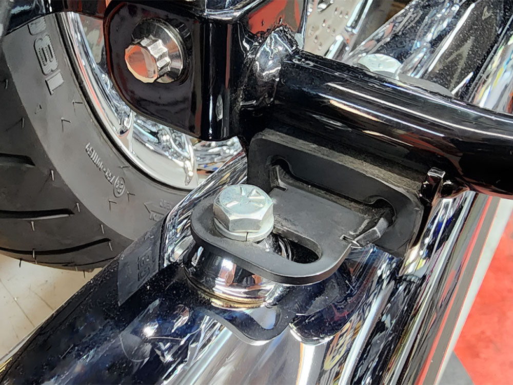 Bagger Nation PYO-SPAB Straight Pipe Alignment Brackets Black for Touring 85-Up