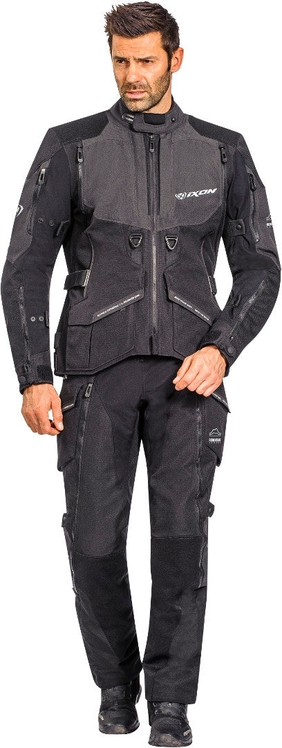 Ixon Ragnar Black/Anthracite Textile Jacket - EasyR