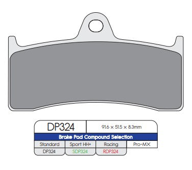 DP Brakes RDP324 RDP Road Racing Brake Pads