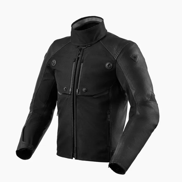 REV'IT! Valve H2O Black Leather Jacket