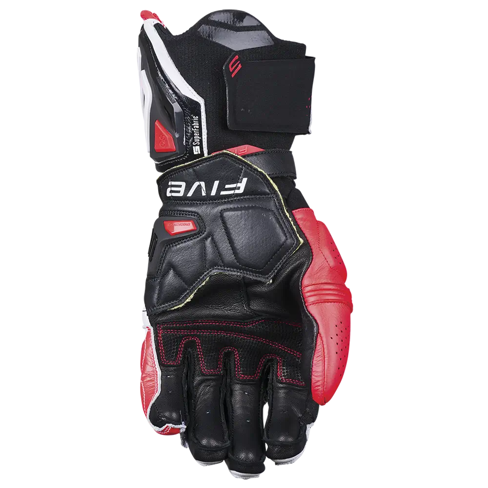 Five RFX1 Evo White/Red Gloves