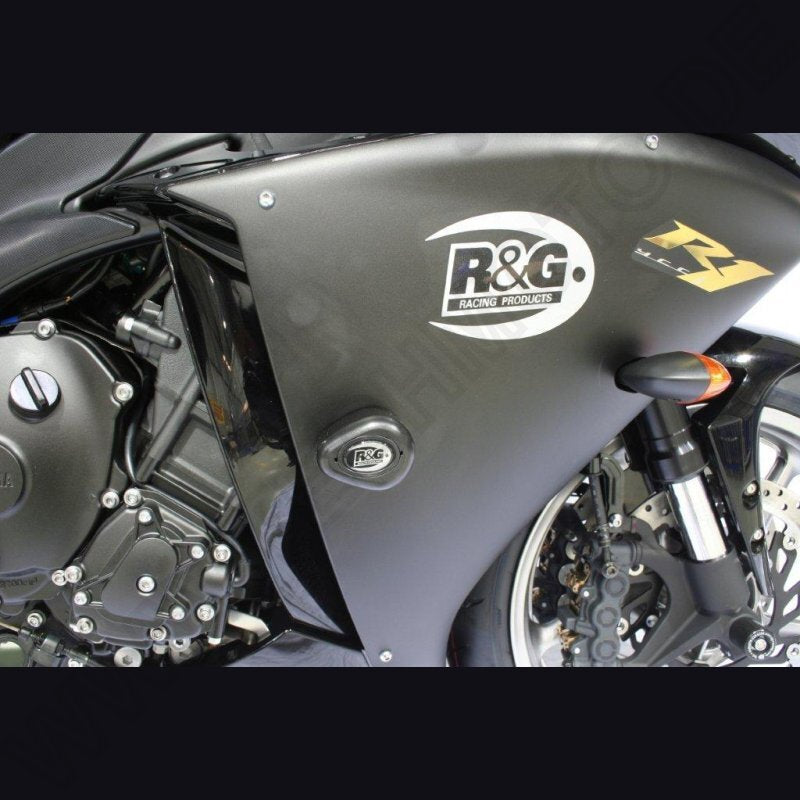 R&G Racing Aero Style Upper/Front Crash Protectors Black for Yamaha YZF-R1 09-12