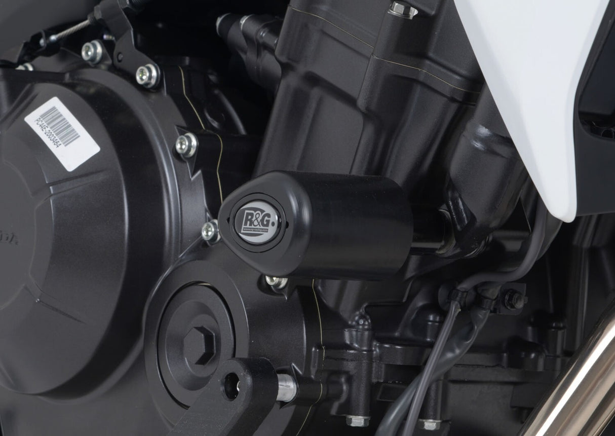 R&G Racing Aero Style Front Crash Protectors Black for Honda CB500X 13-20/CB400X 19-20/CB500F 13-20