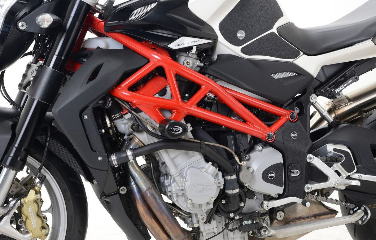 R&G Racing Aero Style Frame Crash Protectors Black for MV Agusta 1090 2013