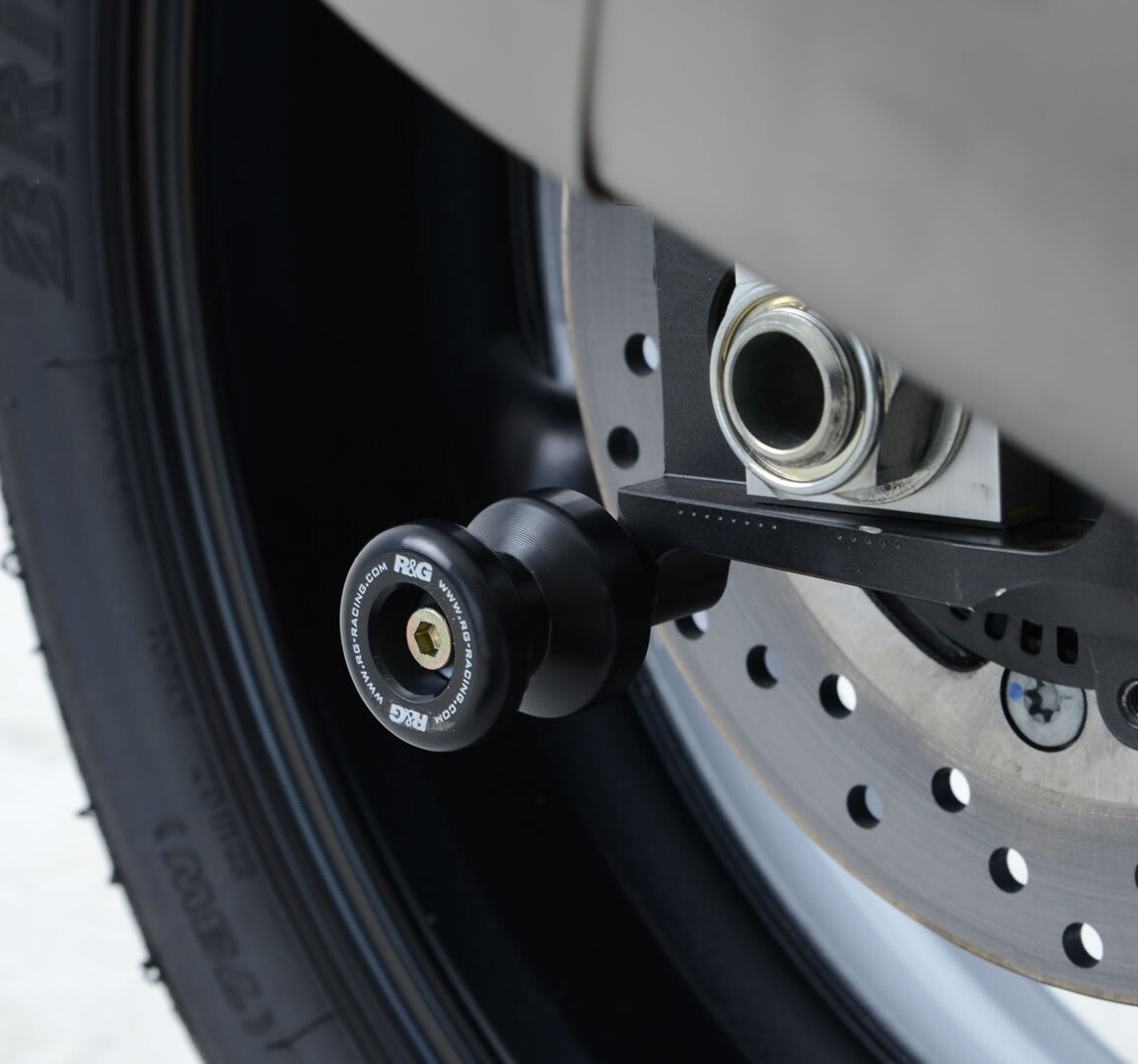 R&G Racing Cotton Reels M6 Black for Aprilia Mana/Mana GT models 08-13/Yamaha YZF-R6 17-20