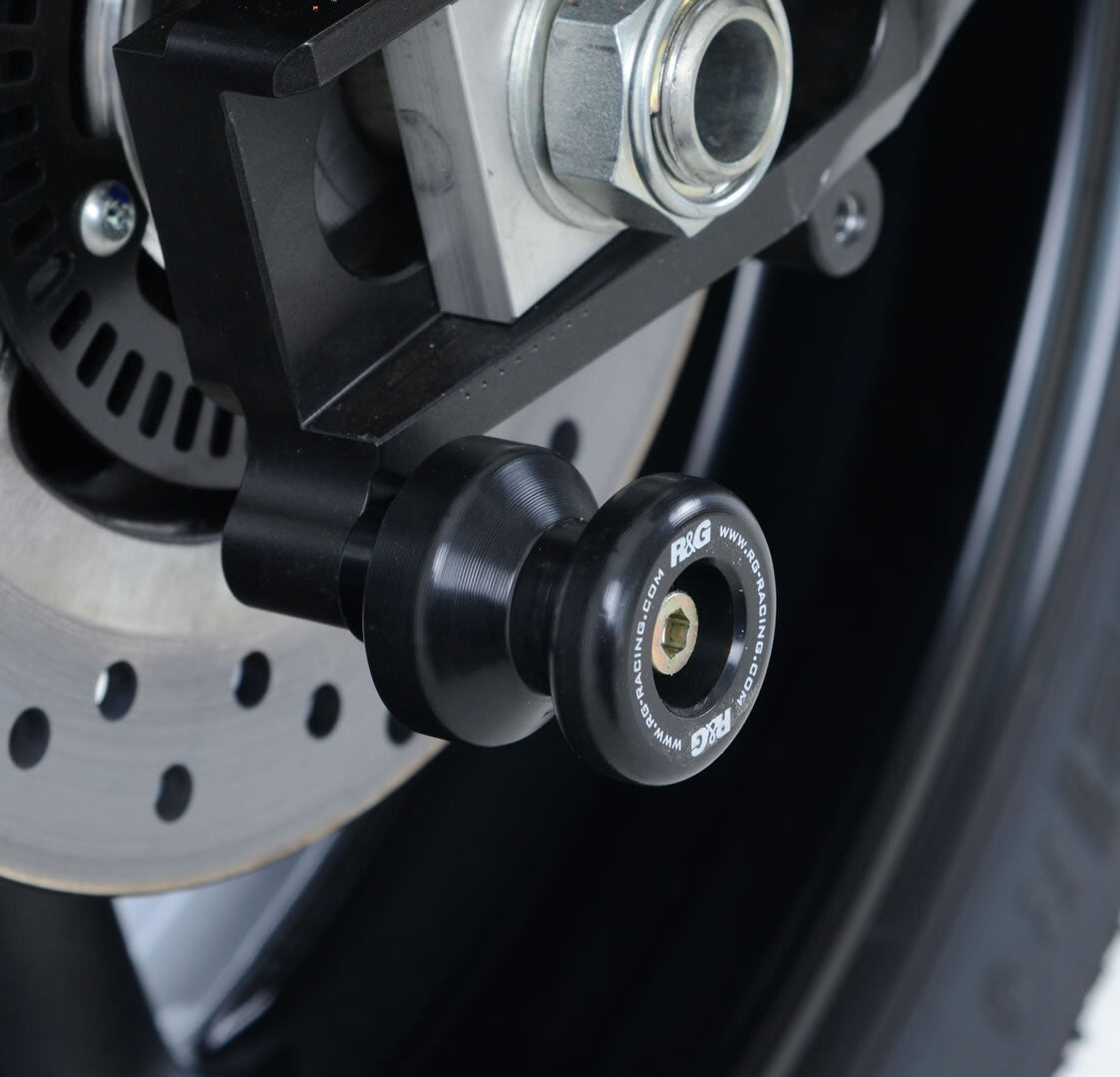 R&G Racing Cotton Reels M6 Black for Aprilia Mana/Mana GT models 08-13/Yamaha YZF-R6 17-20