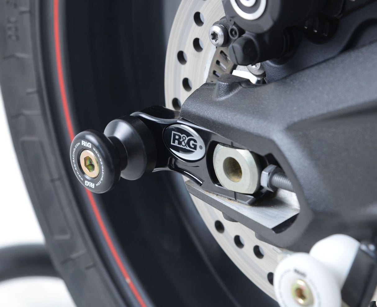 R&G Racing Cotton Reels Black (Offset) for various Triumph Models