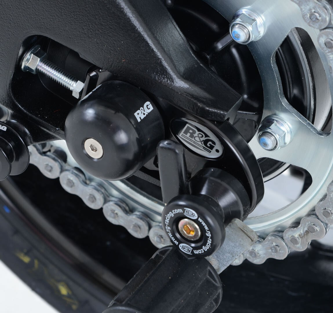 R&G Racing Cotton Reels M8 Black for Suzuki GSX-R1000 09-16/GSX-S1000/GSX-S1000 ABS/GSX-S1000 FA 15-20/Katana 2019