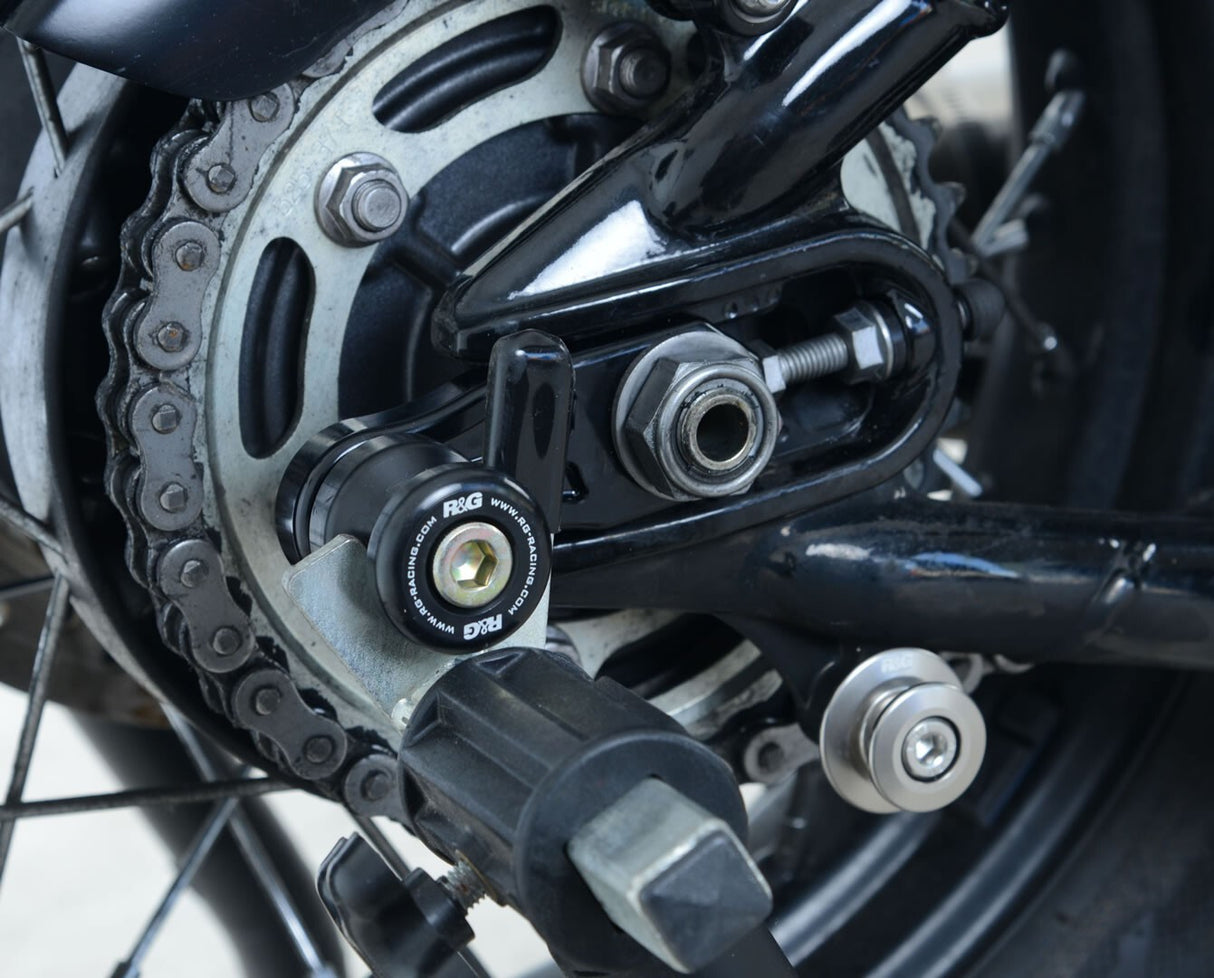 R&G Racing Cotton Reels M8 Black for Triumph Bonneville Bobber 17-19/Street Cup 17-18