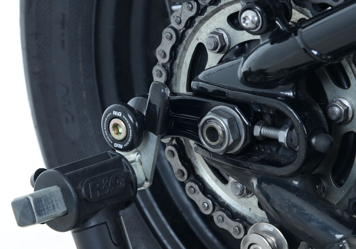 R&G Racing Cotton Reels M8 Black for Triumph Bonneville Bobber 17-19/Street Cup 17-18