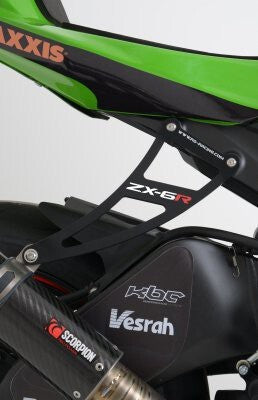 R&G Racing Exhaust Hanger (Single) Black for Kawasaki ZX6R 09-20