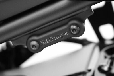 R&G Racing Exhaust Hanger & Footrest Blanking Plate (Single) Black for Yamaha FZ8 Fazer 800 10-16