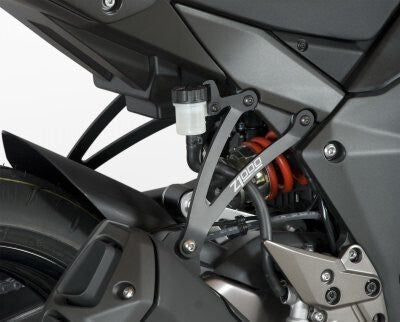 R&G Racing Exhaust Hangers (Pair) Black for Kawasaki Z1000 10-18/Z1000R 17-20/Z1000SX (Ninja 1000) 11-13