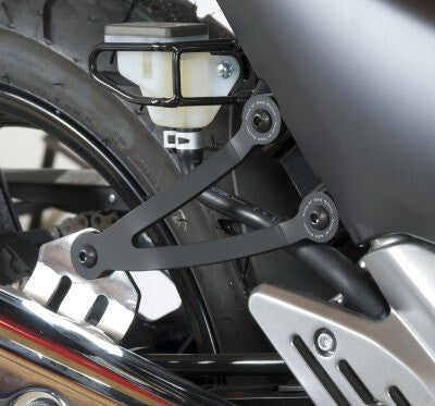 R&G Racing Exhaust Hangers (Pair) Black for Suzuki Inazuma 250 13-16
