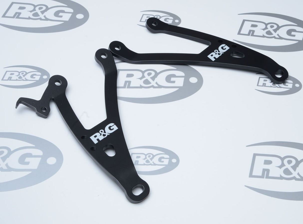 R&G Racing Exhaust Hangers (Pair) Black for Kawasaki Z1000 SX 14-19