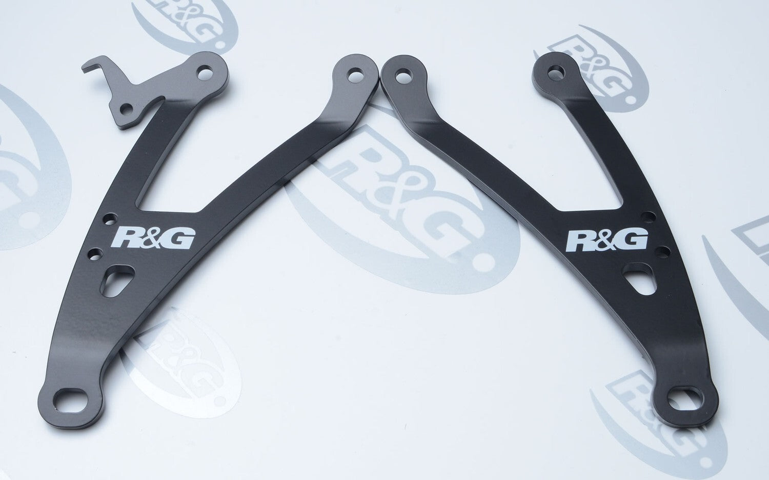 R&G Racing Exhaust Hangers (Pair) Black for Kawasaki Z1000 SX 14-19